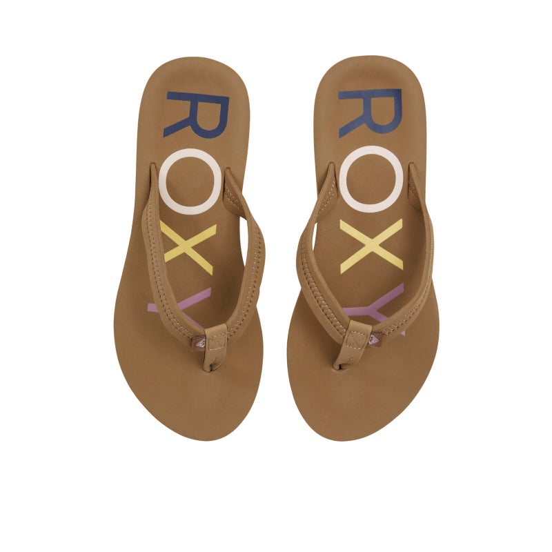 Roxy Women's VIsta III Flat Sandals, Open Beige, 8 - Image 4